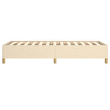 Giroletto senza Materasso Crema 90x190 cm in Tessuto