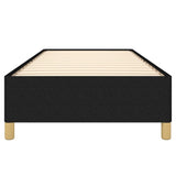 Giroletto senza Materasso Nero 90x200 cm in Tessuto