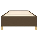 Giroletto senza Materasso Marrone Scuro 90x200 cm Tessuto