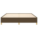 Giroletto senza Materasso Marrone Scuro 160x200 cm Tessuto
