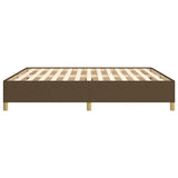 Giroletto senza Materasso Marrone Scuro 160x200 cm Tessuto