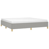 Giroletto senza Materasso Grigio Chiaro 200x200 cm Tessuto
