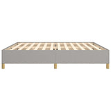 Giroletto senza Materasso Grigio Chiaro 200x200 cm Tessuto