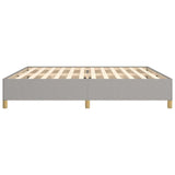 Giroletto senza Materasso Grigio Chiaro 200x200 cm Tessuto