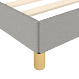 Giroletto senza Materasso Grigio Chiaro 200x200 cm Tessuto