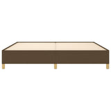 Giroletto senza Materasso Marrone Scuro 200x200 cm in Tessuto