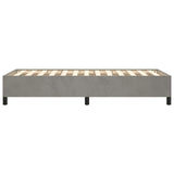 Giroletto senza Materasso Grigio Chiaro 80x200 cm Velluto