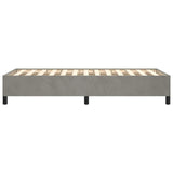 Giroletto senza Materasso Grigio Chiaro 90x190 cm Velluto