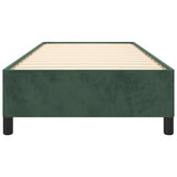 Giroletto senza Materasso Verde Scuro 90x190 cm in Velluto