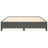 Giroletto senza Materasso Grigio Scuro 180x200 cm Velluto