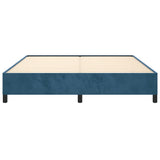 Giroletto senza Materasso Blu Scuro 180x200 cm in Velluto