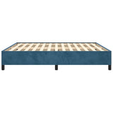 Giroletto senza Materasso Blu Scuro 180x200 cm in Velluto