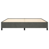 Giroletto senza Materasso Grigio Scuro 200x200 cm Velluto