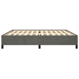 Giroletto senza Materasso Grigio Scuro 200x200 cm Velluto