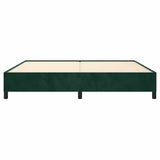 Giroletto senza Materasso Verde Scuro 200x200 cm in Velluto