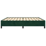 Giroletto senza Materasso Verde Scuro 200x200 cm in Velluto