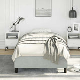 Struttura letto senza Materasso Grigio Chiaro 100x190 cm singolo Velluto