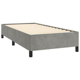 Struttura letto senza Materasso Grigio Chiaro 100x190 cm singolo Velluto