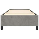 Struttura letto senza Materasso Grigio Chiaro 100x190 cm singolo Velluto