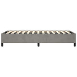 Struttura letto senza Materasso Grigio Chiaro 100x190 cm singolo Velluto