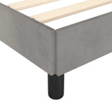 Struttura letto senza Materasso Grigio Chiaro 100x190 cm singolo Velluto