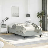 Struttura letto senza Materasso Grigio Chiaro 100x190 cm singolo Velluto