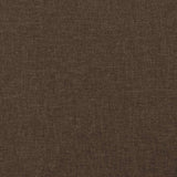 Giroletto senza Materasso Marrone Scuro 140x200 cm Tessuto