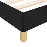 Giroletto senza Materasso Nero 160x200 cm in Tessuto