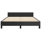 Giroletto con Testiera senza Materasso Nero 140x190 cm