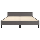 Giroletto con Testiera senza Materasso Grigio 140x190 cm