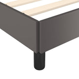Giroletto con Testiera senza Materasso Grigio 200x200 cm