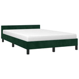 Giroletto senza Materasso Verde Scuro 120x200 cm in Velluto