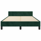 Giroletto senza Materasso Verde Scuro 120x200 cm in Velluto
