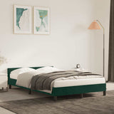 Giroletto senza Materasso Verde Scuro 120x200 cm in Velluto