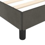 Giroletto senza Materasso Grigio Scuro 200x200 cm Velluto
