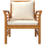 Set Mobili da Giardino 3pz con Cuscini Legno Massello di Acacia