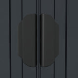 Capanno da Giardino Antracite 192x108x223 cm in Acciaio Zincato