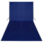 Fondale in Cotone Blu 600x300 cm Chiave Cromatica