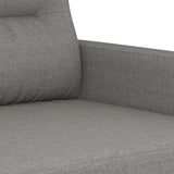 Divano a 3 Posti Grigio Scuro 210 cm in Tessuto