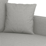 Divano a 3 Posti Grigio Chiaro 210 cm in Tessuto