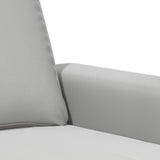 Divano a 2 Posti Grigio Chiaro 140 cm in Tessuto Microfibra