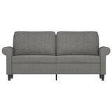 Divano a 2 Posti Grigio Scuro 140 cm in Tessuto