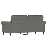 Divano a 2 Posti Grigio Scuro 140 cm in Tessuto