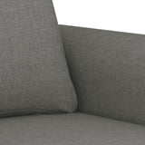 Divano a 2 Posti Grigio Scuro 140 cm in Tessuto