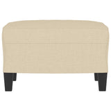 Poggiapiedi Crema 60x50x41 cm in Tessuto
