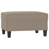 Poggiapiedi Tortora 70x55x41 cm in Tessuto Microfibra