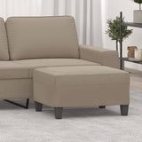 Poggiapiedi Tortora 70x55x41 cm in Tessuto Microfibra