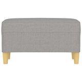 Panca Grigio chiaro 70x35x41 cm in Tessuto