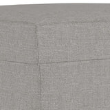 Panca Grigio chiaro 70x35x41 cm in Tessuto
