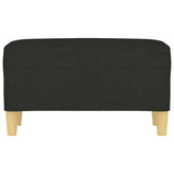 Panca Nero 70x35x41 cm in Tessuto